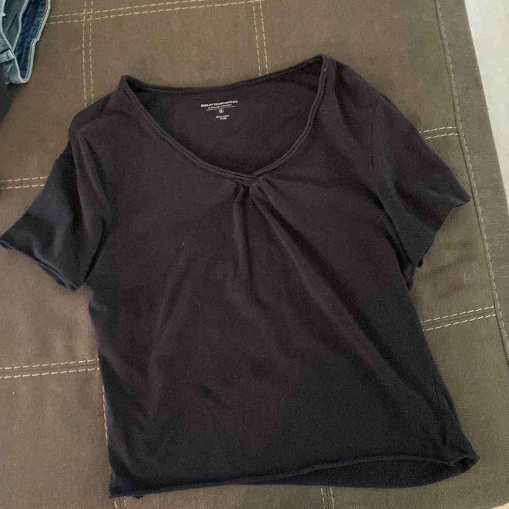Black crop top